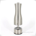 Stainless steel batteries powered salt and pepper mill